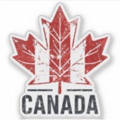 Canada Travel Sticker Design mit Iconic-Sehenswürd (Vorderseite)