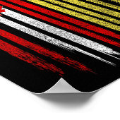 Canada Ukraine Canadian Ukrainian Flag  Poster (Ecke)