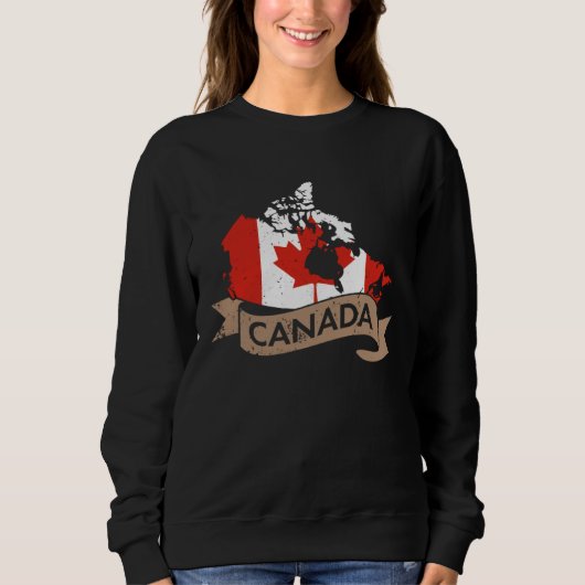 Canada USA America Hockey Canadian Maple Leaf  4 Sweatshirt (Vorderseite)