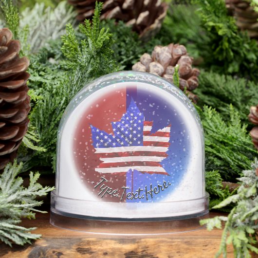 Canada USA Snow Globe Personalized Snow Globes Schneekugeln (Winter)