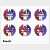 Canada USA Stickers Personalisiert Souvenirs (Blatt)