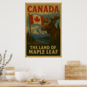 Canada Vintage Travel Art Poster (Küche)