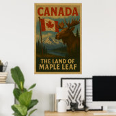 Canada Vintage Travel Art Poster (Heimbüro)