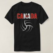 Canada Volleyball Lovers Jersey Canadian Flag Spar T-Shirt (Design vorne)