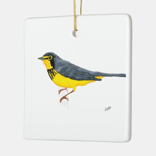 Canada Warbler Keramikornament (Links)