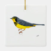 Canada Warbler Keramikornament (Rückseite)