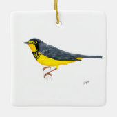 Canada Warbler Keramikornament (Vorderseite)
