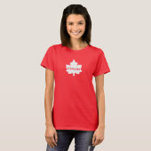 CANADA White Maple Leaf Womens T - Shirt (Vorne ganz)