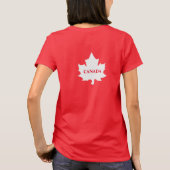 CANADA White Maple Leaf Womens T - Shirt (Rückseite)