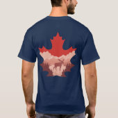 Canada Wildlife Heart Double-Sided Graphic Tee (Rückseite)