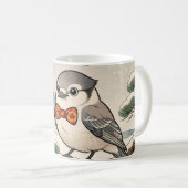 Canada Wildlife Mug – Canada Jay Nature Illust Kaffeetasse (VorderseiteRechts)
