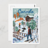 Canada Winter Wonderland Postkarte (Vorne/Hinten)