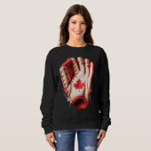 Canada Women Men Baseball Sweatshirt (Vorne ganz)