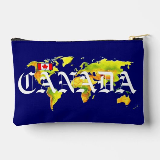 CANADA WORLD MAP ZUBEHÖRTASCHE (Rückseite)