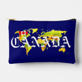 CANADA WORLD MAP ZUBEHÖRTASCHE