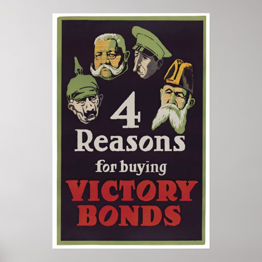 Canada WWI Propaganda Poster Victory Bonds (Vorne)