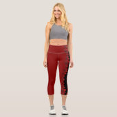 Canada Yoga Pants Canada Maple Leaf Team Pants Capri Leggings (Vorderseite)