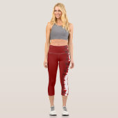 Canada Yoga Pants Canada Maple Leaf Team Pants Capri Leggings (Vorderseite)
