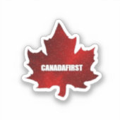 Canadafirst Red Maple Leaf Sticker (klein) (Vorderseite)