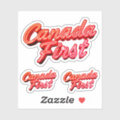 CANADAFIRST STICKERS AUFKLEBER (Blatt)