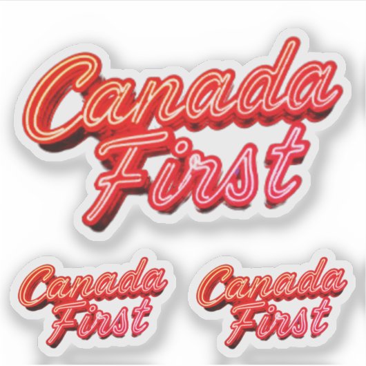 CANADAFIRST STICKERS AUFKLEBER (Vorderseite)