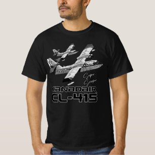 Canadair cl-415 Super Scooper Feuerbomber Flugzeug T-Shirt