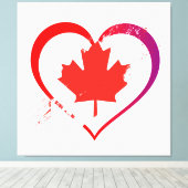 Canadas Day Canvas Print Leinwanddruck (Insitu (Holzboden))