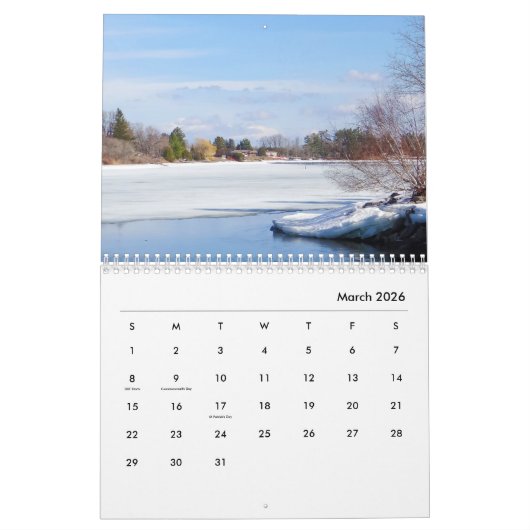Canada's Natural Beaty 2026 Calendar Kalender (Mär 2026)