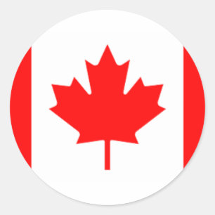 Canadia Runder Aufkleber