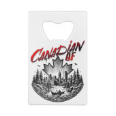 Canadian AF Landschaft Kanuapelblatt Geldbeutel Flaschenöffner (Rückseite)