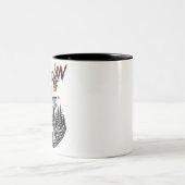 Canadian AF Landschaft Kanuapelblatt Zweifarbige Tasse (Mittel)