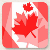 Canadian Ahornleaf überall im Style CANADA Getränkeuntersetzer (Vorderseite)