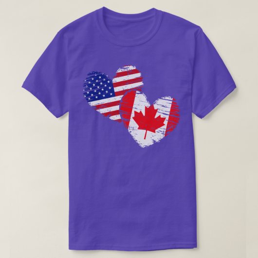 Canadian American Friendship T-Shirt (Design vorne)