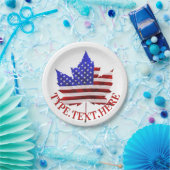 Canadian American Teller Custom Flag Paper Teller (Party)