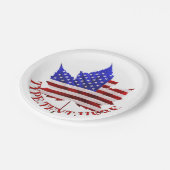 Canadian American Teller Custom Flag Paper Teller (Schrägansicht)