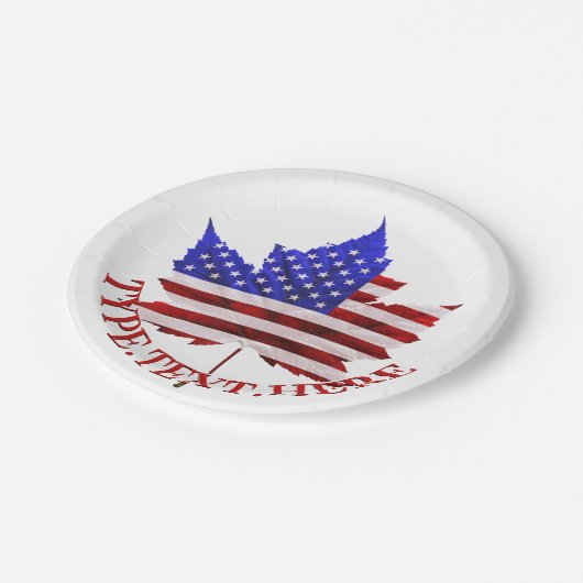 Canadian American Teller Custom Flag Paper Teller (Schrägansicht)