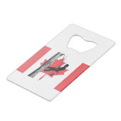 CANADIAN Arb Art Arborist Baumchirurg Chainsaw Geldbeutel Flaschenöffner (Rückseite Schrägansicht)