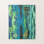 Canadian Art Puzzle Personalisierte Winterlandscha (Vertikal)