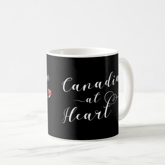 Canadian At Heart Tasse, Kanada Kaffeetasse (VorderseiteRechts)