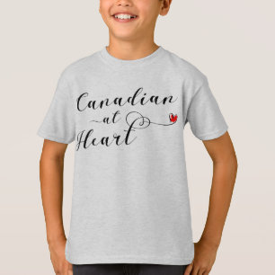 Canadian At Heart Teirt Shirt, Kanada T-Shirt