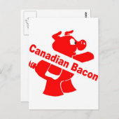 Canadian Bacon Postkarte (Vorne/Hinten)