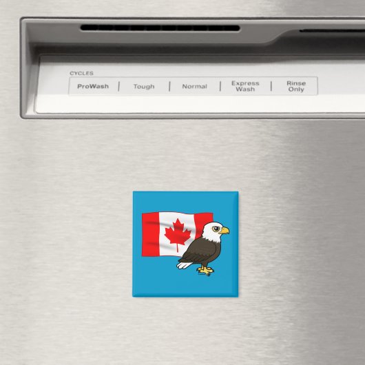 Canadian Bald Eagle Magnet (In Situ (Geschirrspüler))