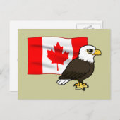 Canadian Bald Eagle Postkarte (Vorne/Hinten)