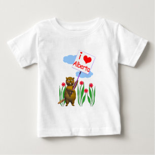 Canadian Beaver Lieben Alberta Baby T-shirt