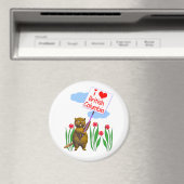 Canadian Beaver Lieben British Columbia Magnet (In Situ (Geschirrspüler))