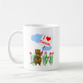 Canadian Beaver Lieben Kanada Kaffeetasse (Links)