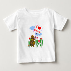 Canadian Beaver Lieben Manitoba Baby T-shirt