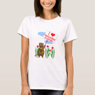 Canadian Beaver Lieben Neufundland, Labrador T-Shirt