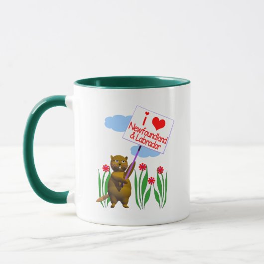 Canadian Beaver Lieben Neufundland, Labrador Tasse (Links)