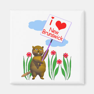 Canadian Beaver Lieben New Brunswick Magnet